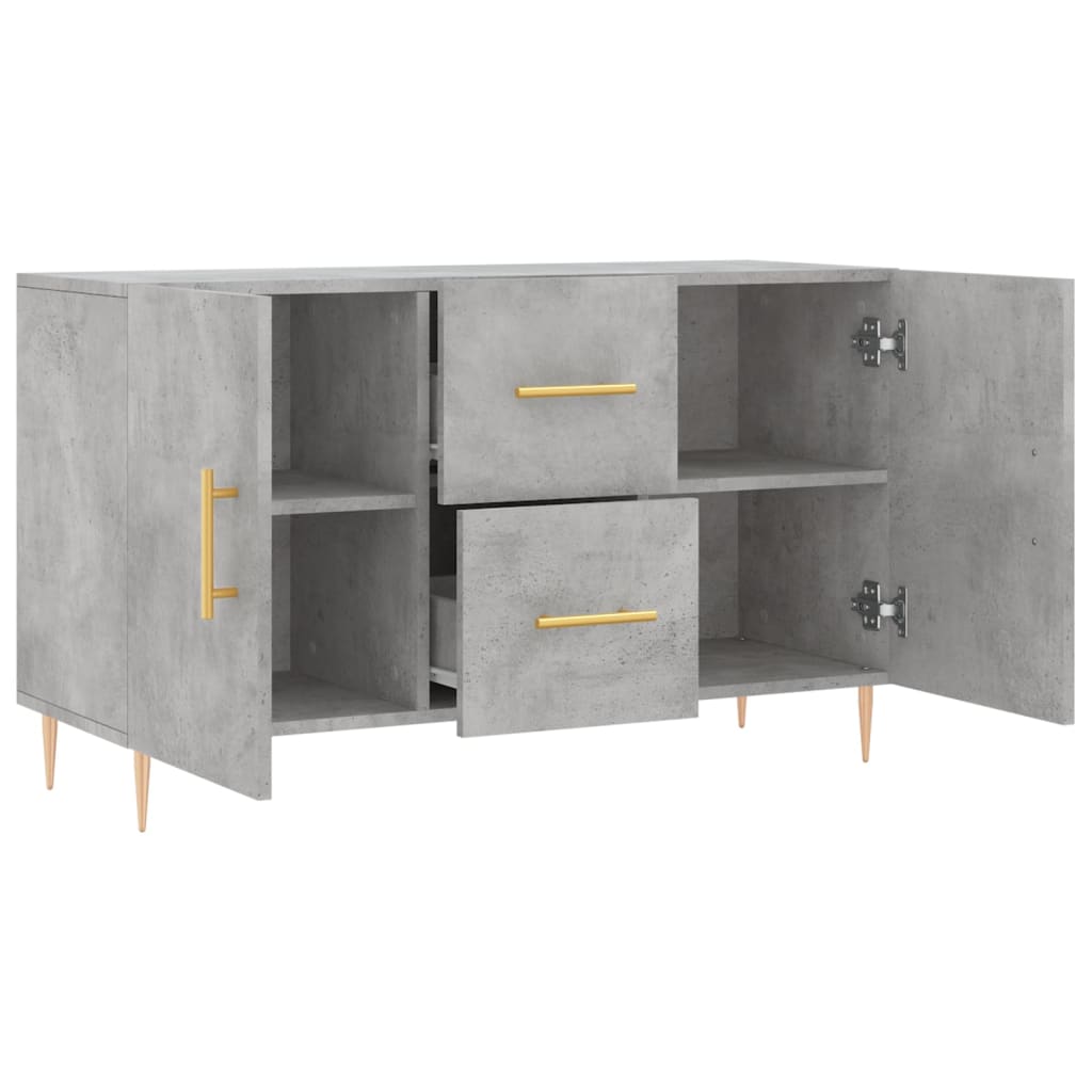 Sideboard Betongrau 100x36x60 cm Holzwerkstoff