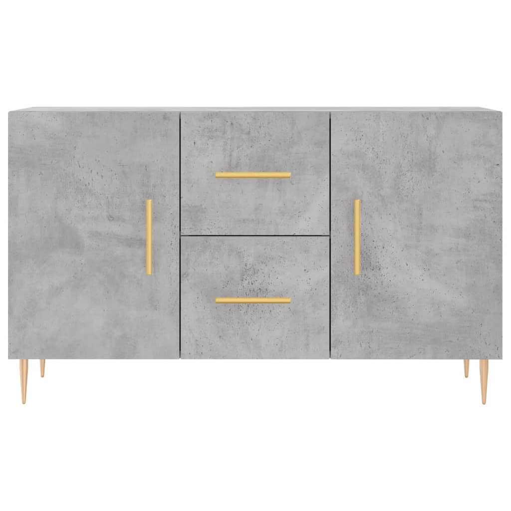 Sideboard Betongrau 100x36x60 cm Holzwerkstoff