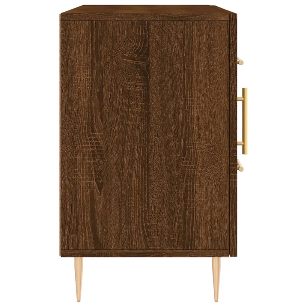 Sideboard Braun Eichen-Optik 100x36x60 cm Holzwerkstoff