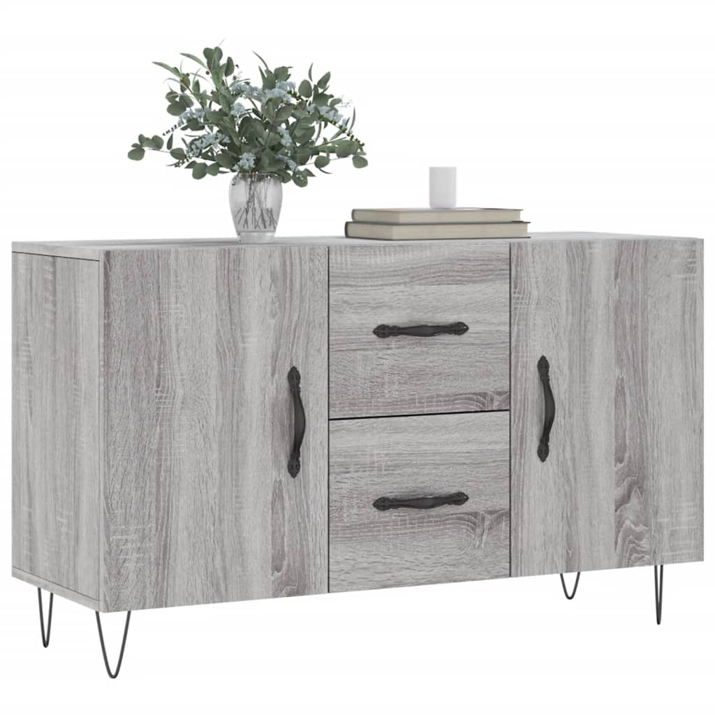 Sideboard Grau Sonoma 100x36x60 cm Holzwerkstoff