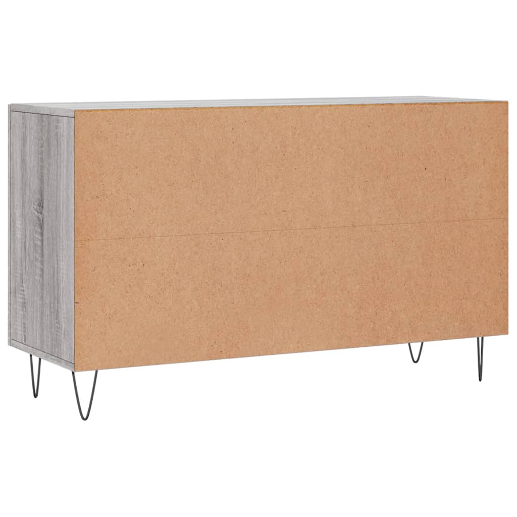 Sideboard Grau Sonoma 100x36x60 cm Holzwerkstoff