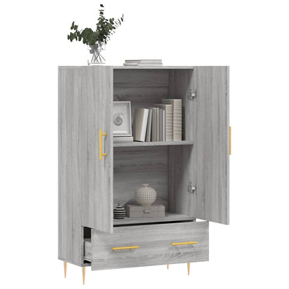 Highboard Grau Sonoma 69,5x31x115 cm Holzwerkstoff