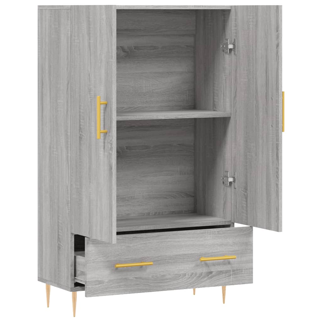 Highboard Grau Sonoma 69,5x31x115 cm Holzwerkstoff