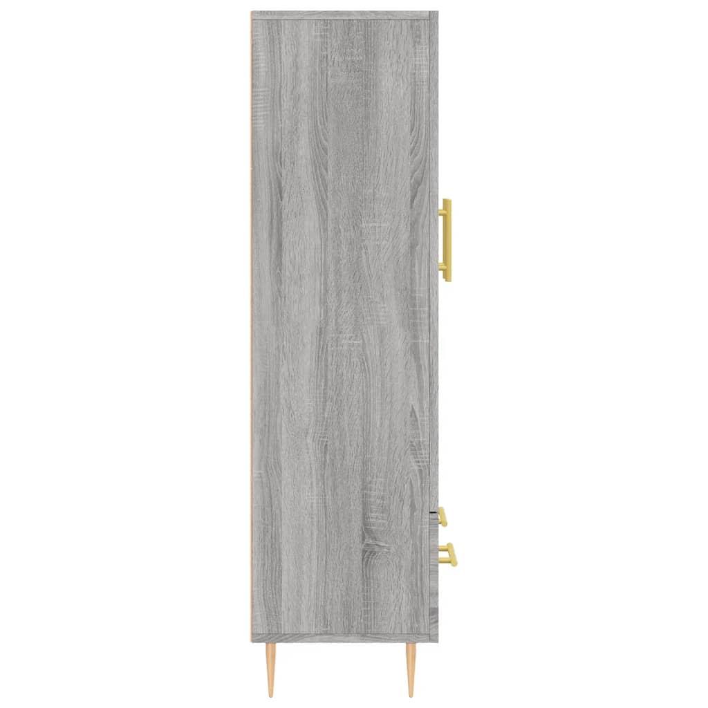 Highboard Grau Sonoma 69,5x31x115 cm Holzwerkstoff