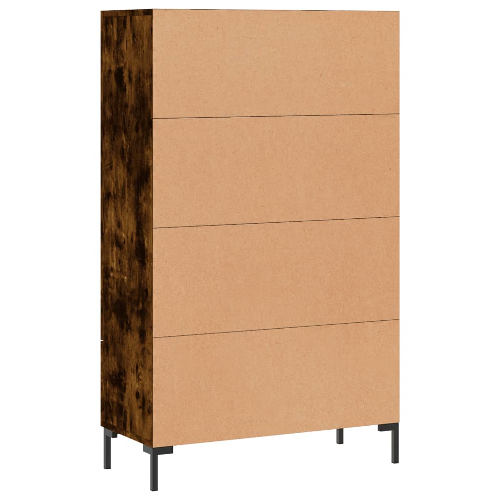 Highboard Räuchereiche 69,5x31x115 cm Holzwerkstoff