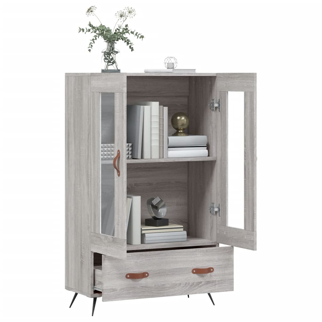 Highboard Grau Sonoma 69,5x31x115 cm Holzwerkstoff