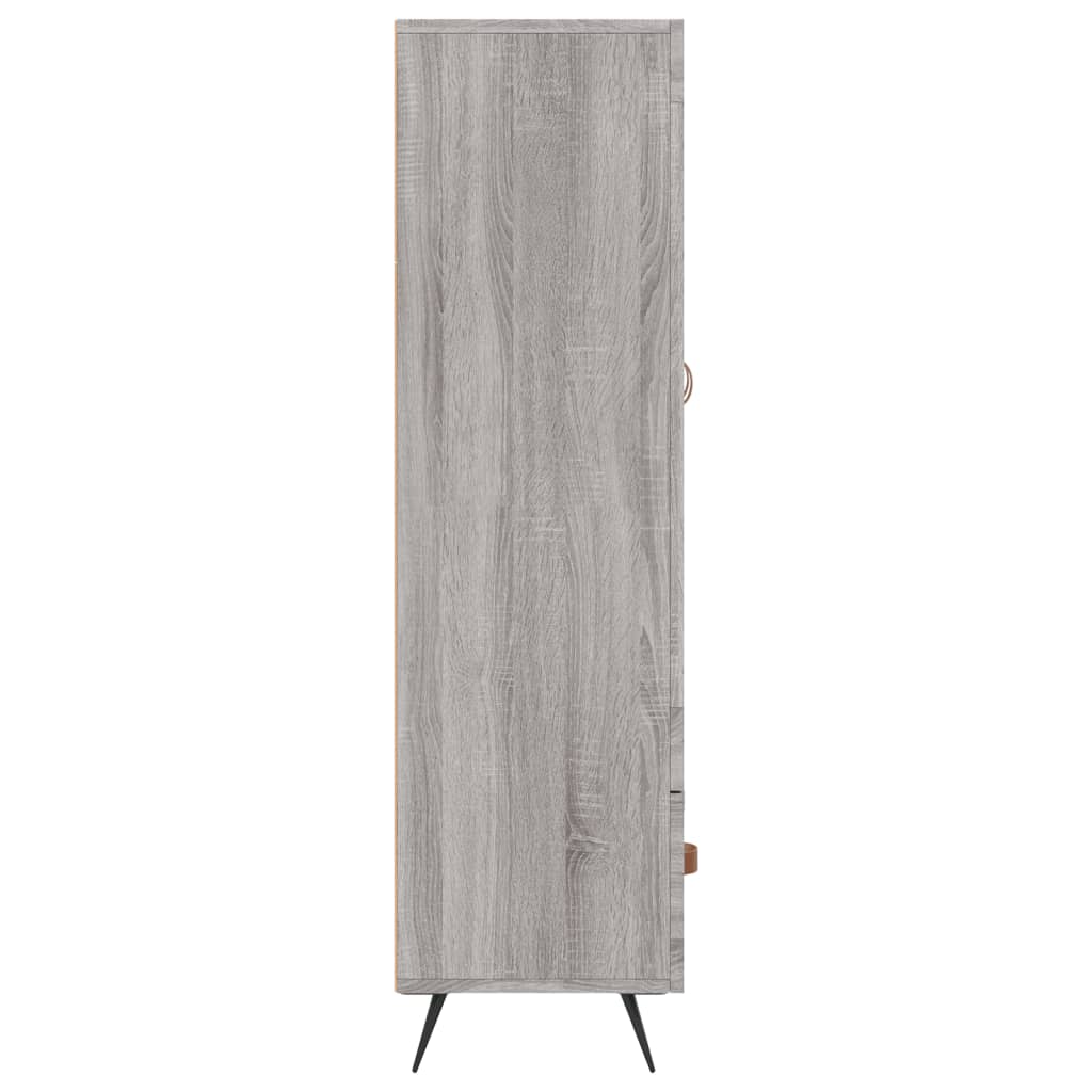 Highboard Grau Sonoma 69,5x31x115 cm Holzwerkstoff