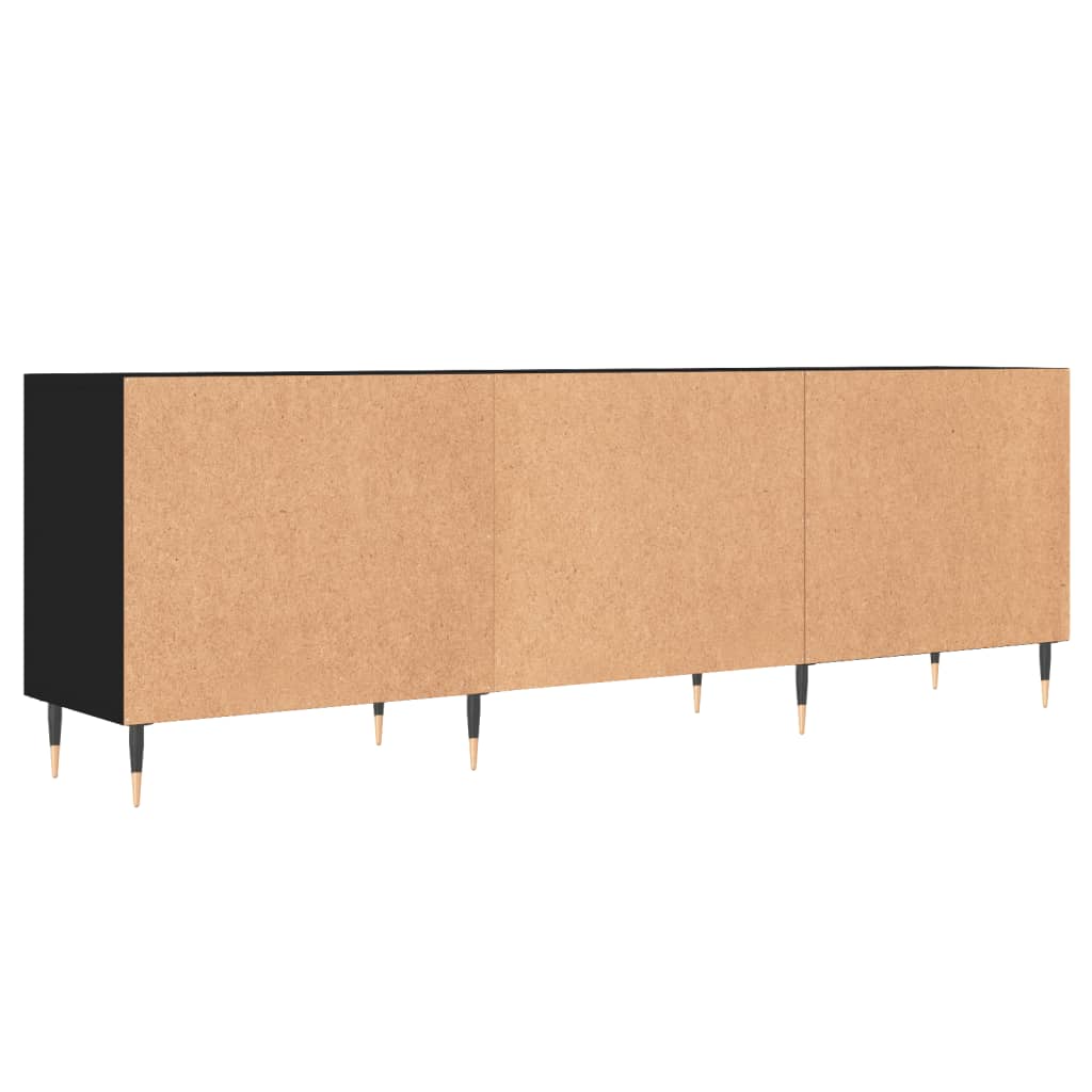 TV-Schrank Schwarz 150x30x50 cm Holzwerkstoff