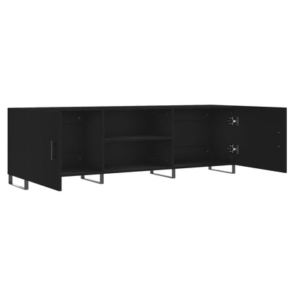 TV-Schrank Schwarz 150x30x50 cm Holzwerkstoff