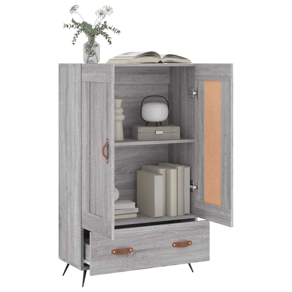 Highboard Grau Sonoma 69,5x31x115 cm Holzwerkstoff