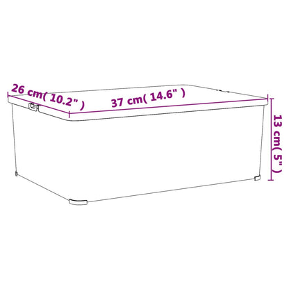 Aufbewahrungsboxen 3 Stk. Kunststoff 10 L Stapelbar