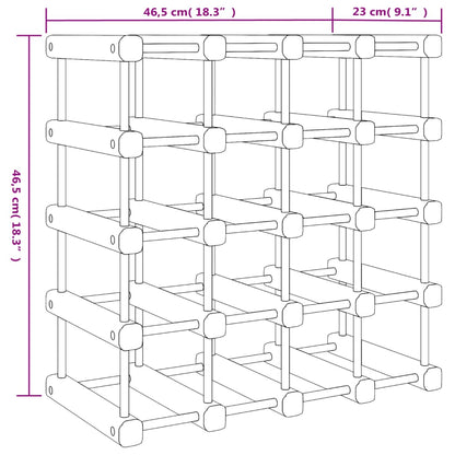 Weinregal für 20 Flaschen 46,5x23x46,5 cm Massivholz Kiefer