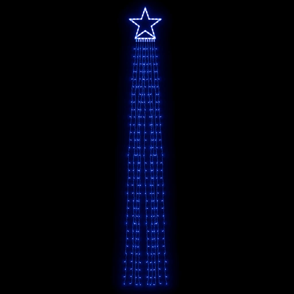 Weihnachtsbaum-Beleuchtung 320 LEDs Blau 375 cm