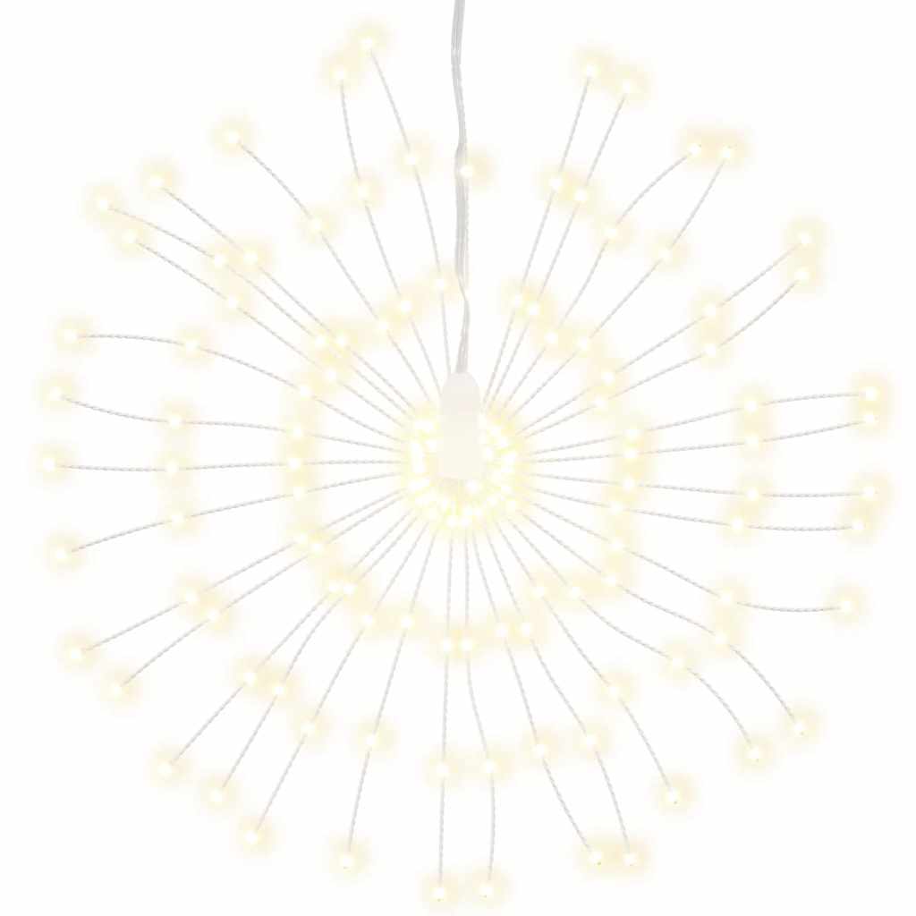 Luci di Natale Fuochi d'artificio 4 pezzi 140 LED bianco caldo 17 cm