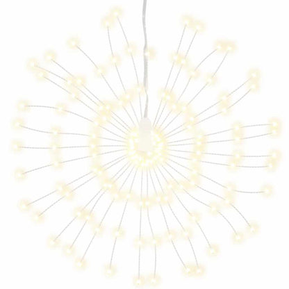 Luci di Natale Fuochi d'artificio 4 pezzi 140 LED bianco caldo 17 cm