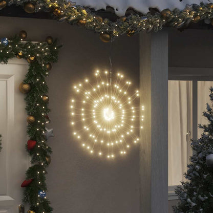 Luci di Natale Fuochi d'artificio 4 pezzi 140 LED bianco caldo 17 cm