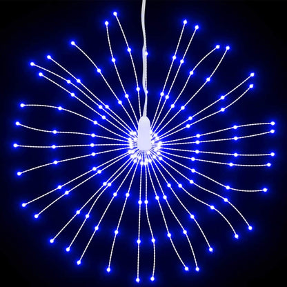 Weihnachtsbeleuchtung Feuerwerk 140 LEDs Blau 17 cm