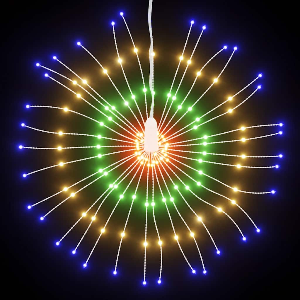 Luci di Natale Fuochi d'artificio 140 LED Multicolore 17 cm
