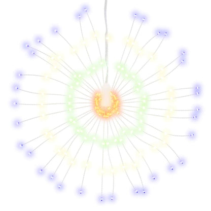 Luci di Natale Fuochi d'artificio 4 pezzi 140 LED multicolore