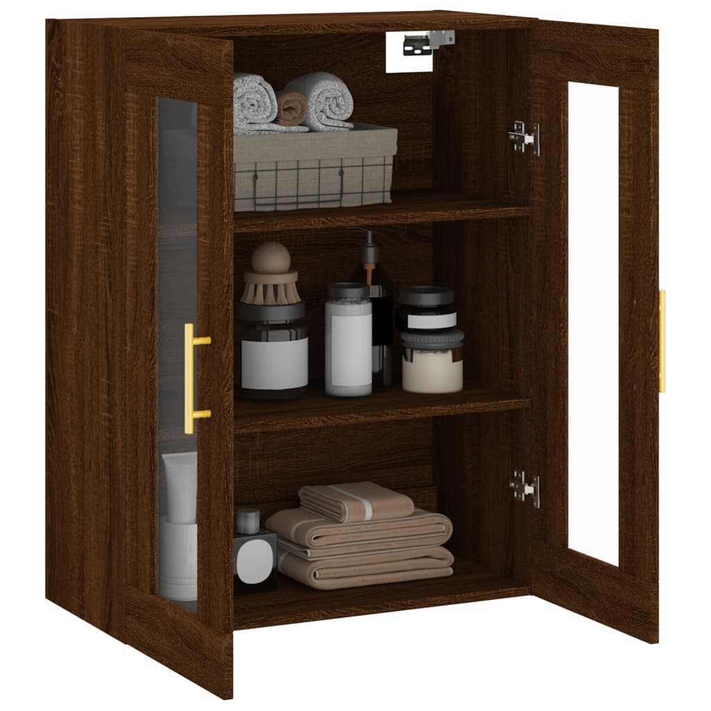 Wandschrank Braun Eichen-Optik 69,5x34x90 cm