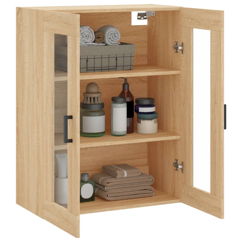 Wandschrank Sonoma-Eiche 69,5x34x90 cm