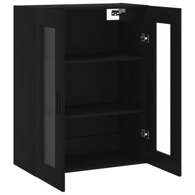 Wandschrank Schwarz 69,5x34x90 cm