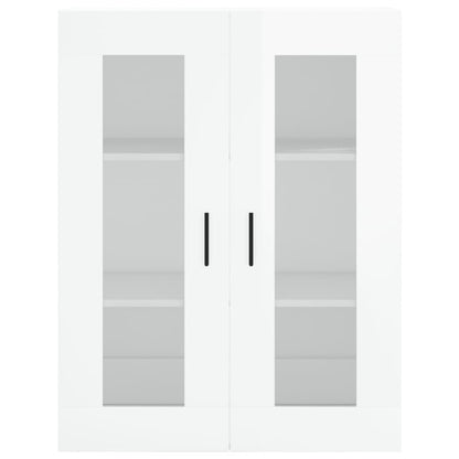 Wandschrank Hochglanz-Weiß 69,5x34x90 cm