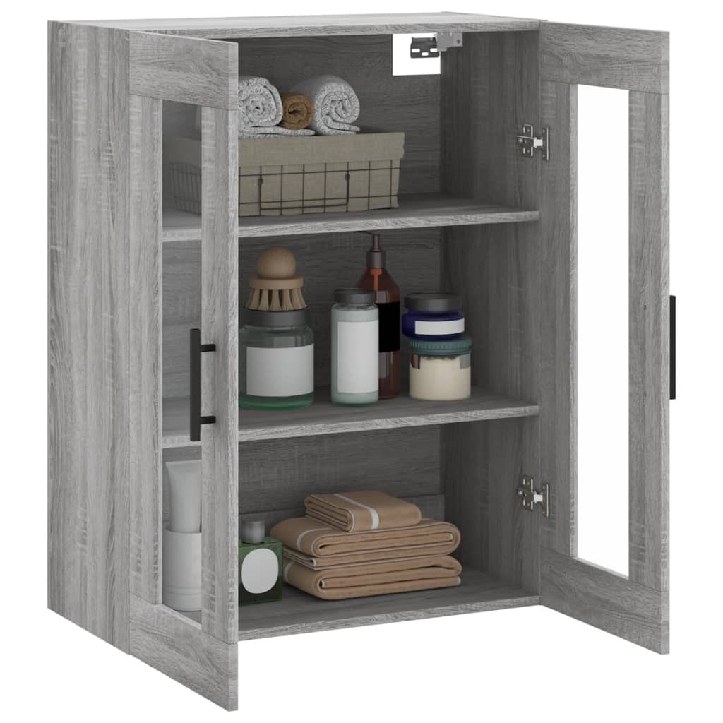 Wandschrank Grau Sonoma 69,5x34x90 cm