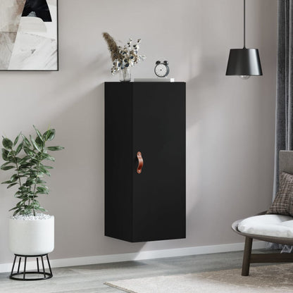 Wandschrank Schwarz 34,5x34x90 cm