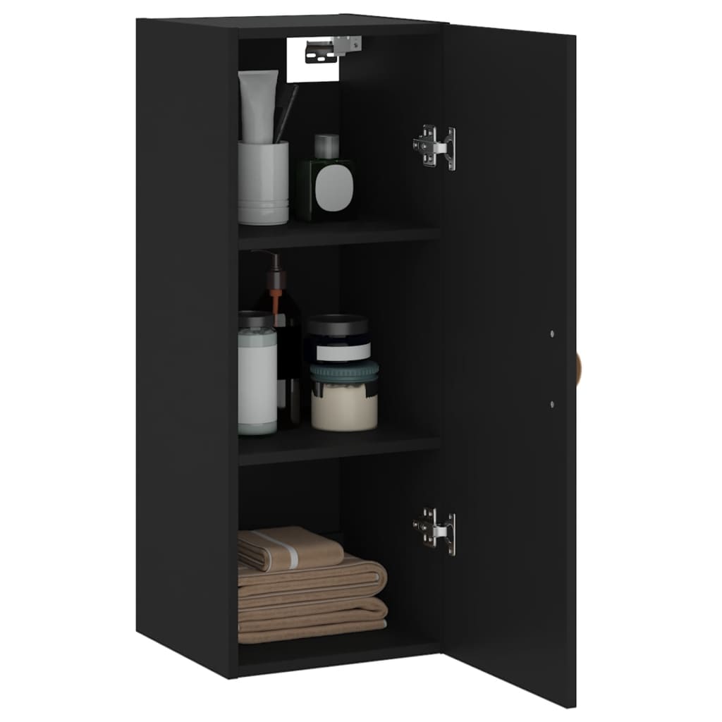 Wandschrank Schwarz 34,5x34x90 cm