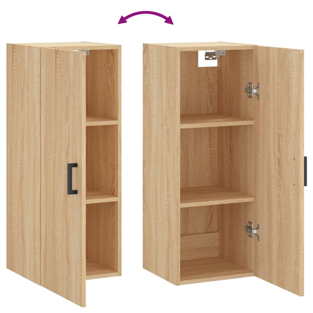 Wandschrank Sonoma-Eiche 34,5x34x90 cm