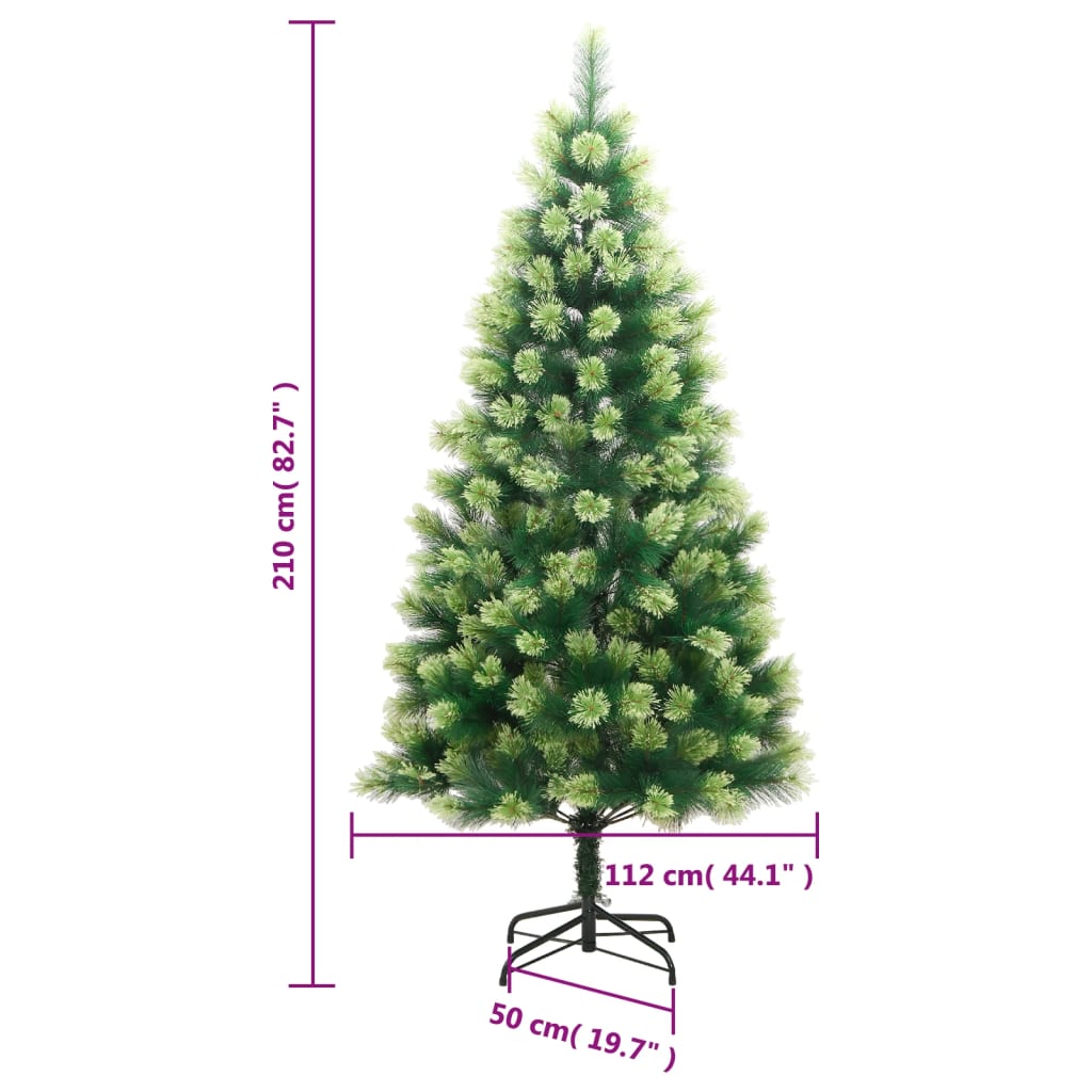 Künstlicher Weihnachtsbaum Klappbar mit Ständer 210 cm