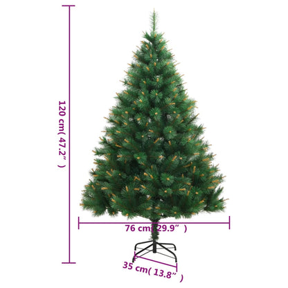 Künstlicher Weihnachtsbaum Klappbar mit Ständer 120 cm