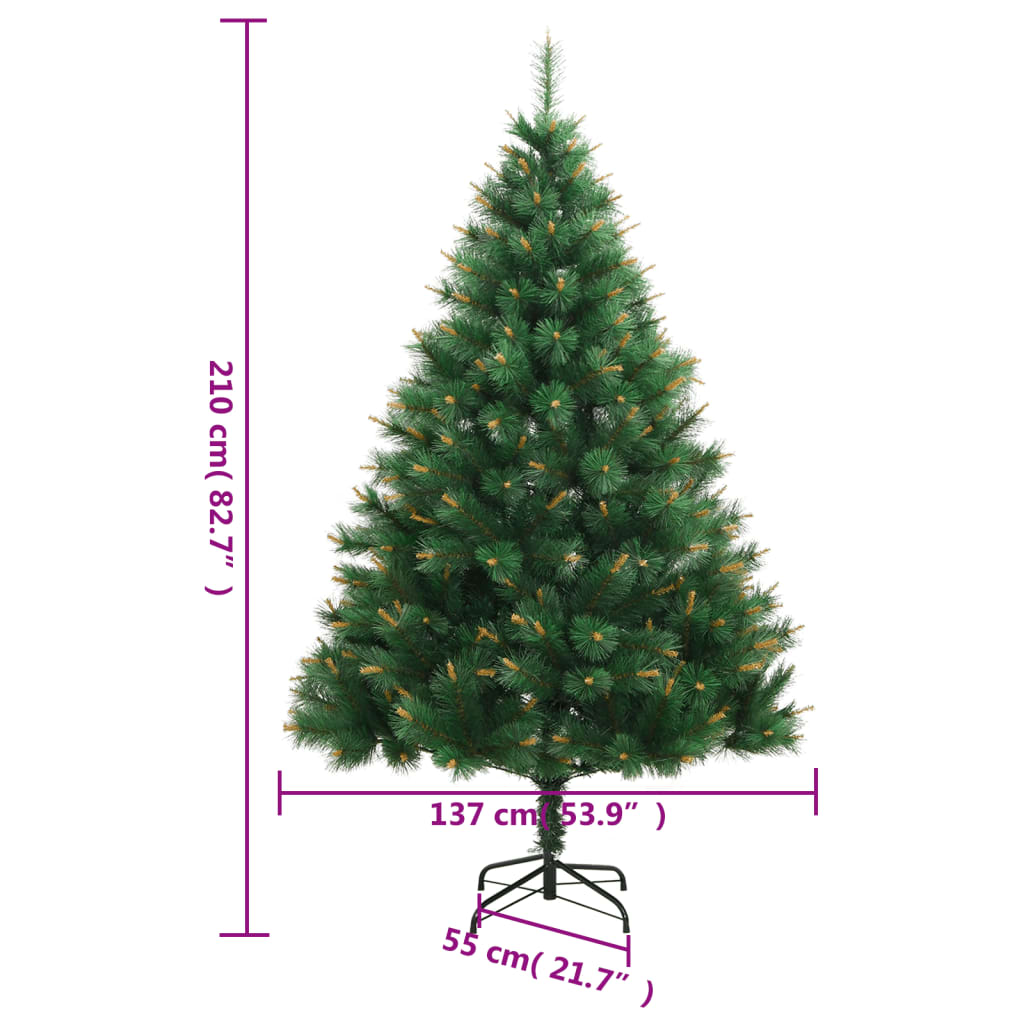 Künstlicher Weihnachtsbaum Klappbar mit Ständer 210 cm