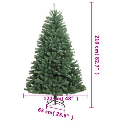 Künstlicher Weihnachtsbaum Klappbar mit Ständer Grün 210 cm