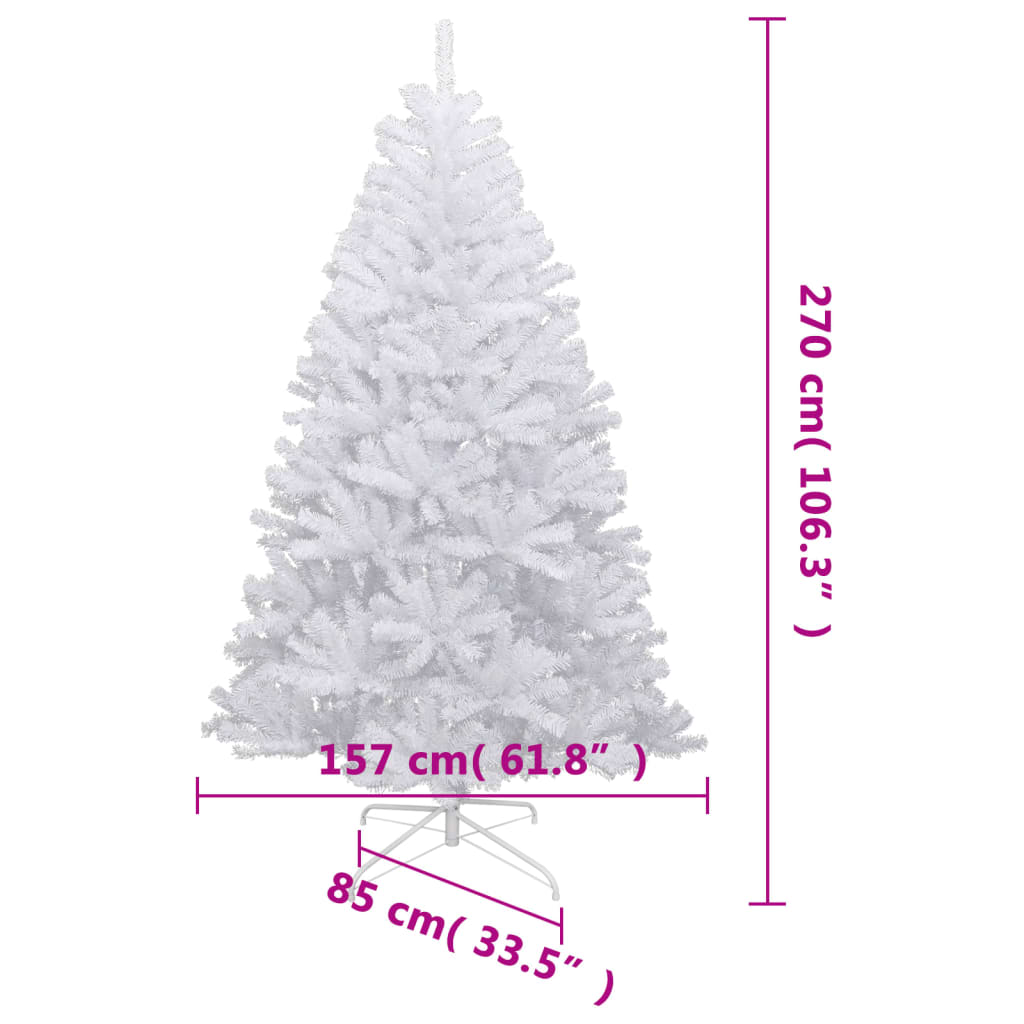 Künstlicher Weihnachtsbaum Klappbar Beschneit 270 cm