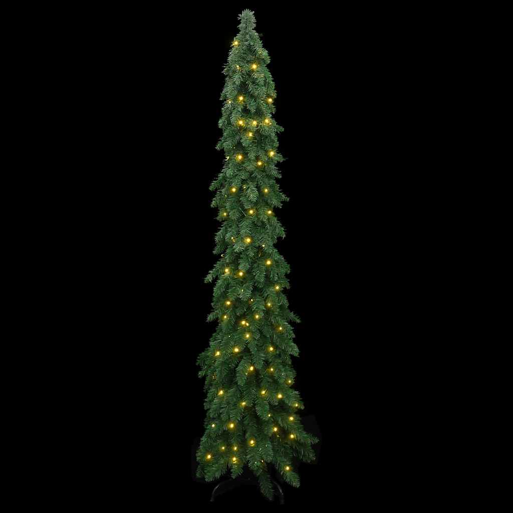 Künstlicher Weihnachtsbaum mit Beleuchtung 130 LEDs 210 cm