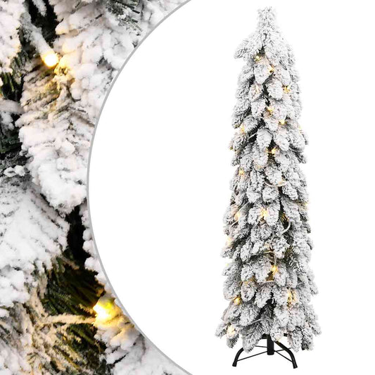 Künstlicher Weihnachtsbaum Beleuchtung & Schnee 60 LEDs 120 cm