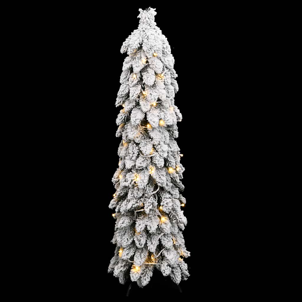 Künstlicher Weihnachtsbaum Beleuchtung & Schnee 60 LEDs 120 cm