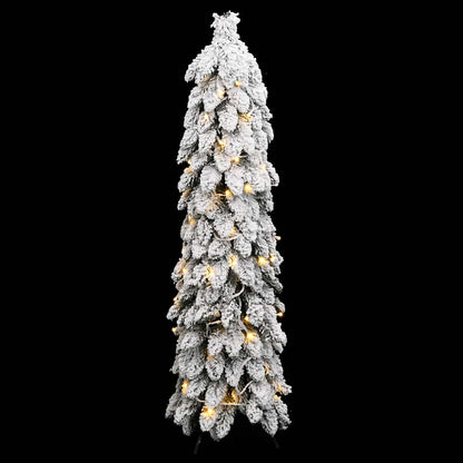 Künstlicher Weihnachtsbaum Beleuchtung & Schnee 60 LEDs 120 cm
