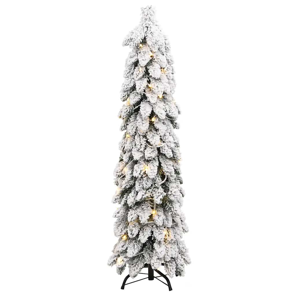 Künstlicher Weihnachtsbaum Beleuchtung & Schnee 60 LEDs 120 cm