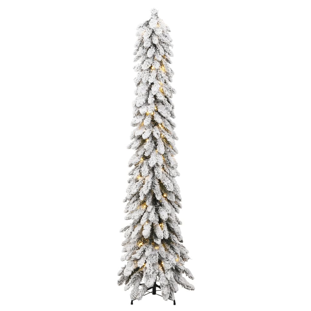 Künstlicher Weihnachtsbaum Beleuchtung & Schnee 100 LEDs 180 cm