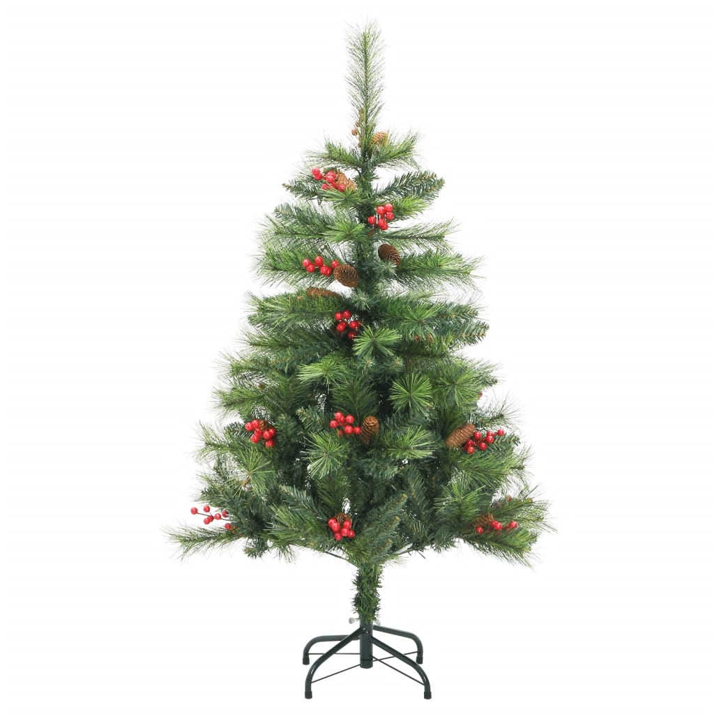 Künstlicher Weihnachtsbaum Klappbar mit Zapfen & Beeren 150 cm