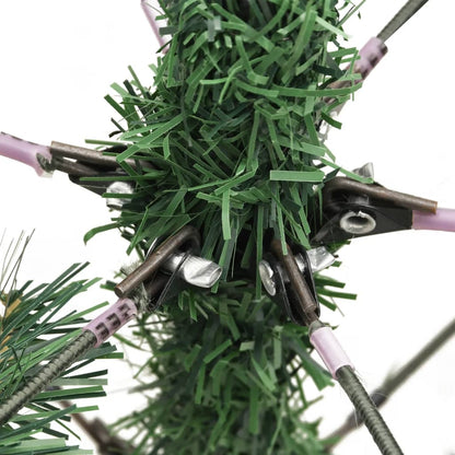 Künstlicher Weihnachtsbaum Klappbar mit Zapfen & Beeren 210 cm