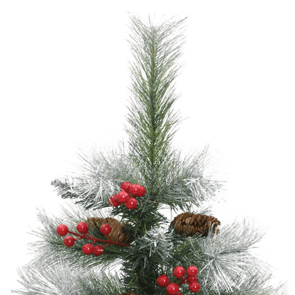 Künstlicher Weihnachtsbaum Klappbar mit Zapfen & Beeren 150 cm