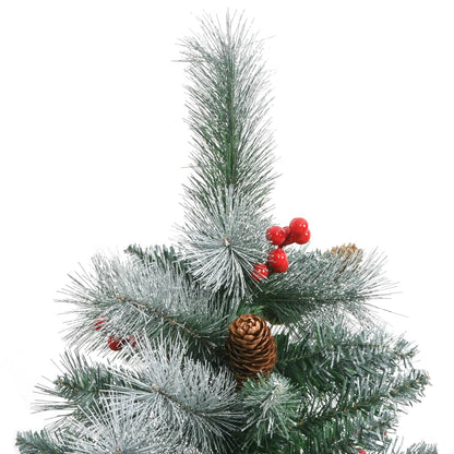 Künstlicher Weihnachtsbaum Klappbar mit Zapfen & Beeren 240 cm