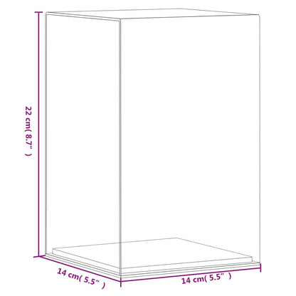 Vitrine Transparent 14x14x22 cm Acryl