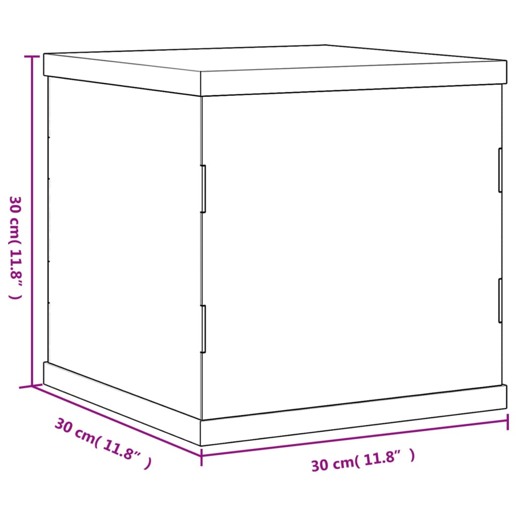 Vitrine Transparent 30x30x30 cm Acryl