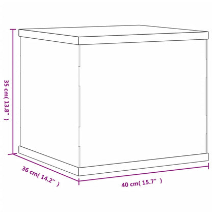 Vitrine Transparent 40x36x35 cm Acryl