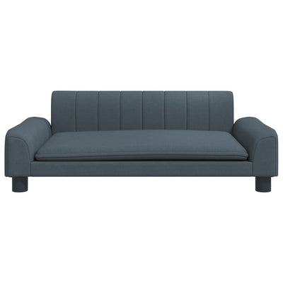 Kindersofa Dunkelgrau 90x53x30 cm Stoff